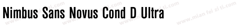 Nimbus Sans Novus Cond D Ultra字体转换